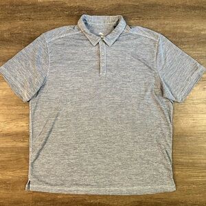 Tommy Bahama Polo Mens XL‎ Blue Waffle Knit Collared Shirt 1/4 Button Casual D12